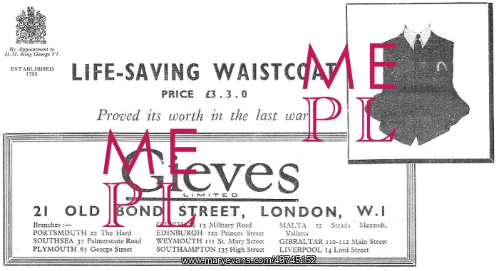 : Gieves Life Saving Waistcoat For Aircrew : Gieves Life Saving Waistcoat For Aircrew