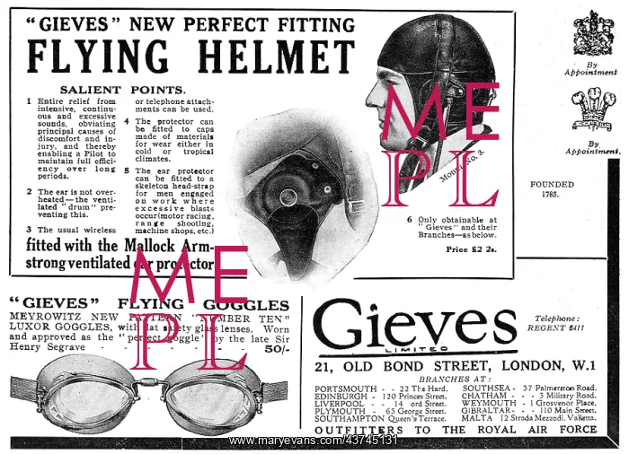 : Gieves New Perfect Fitting Flying Helmets : Gieves New Perfect Fitting Flying Helmets