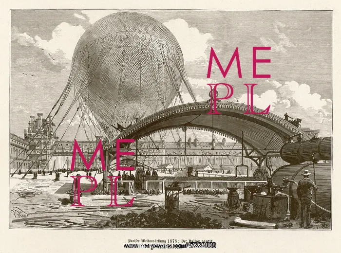 : Giffard's Balloon - 1878 : Giffard's Balloon - 1878