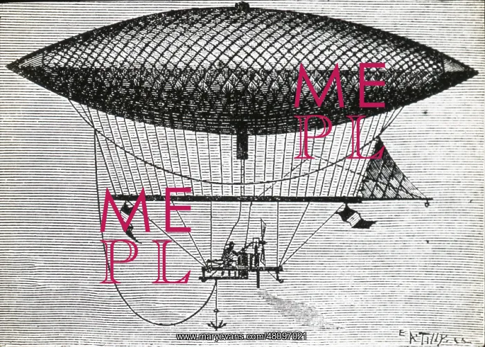 : Giffard's steam dirigible, 1852 : Giffard's steam dirigible, 1852