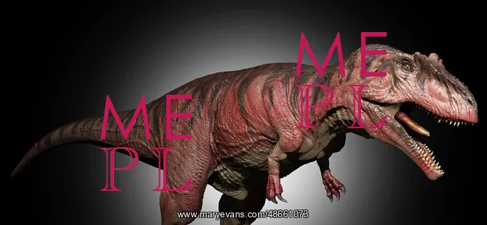 : Giganotosaurus dinosaur, side view : Giganotosaurus dinosaur, side view