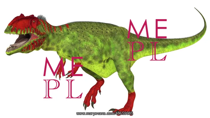 : Giganotosaurus dinosaur on white background : Giganotosaurus dinosaur on white background