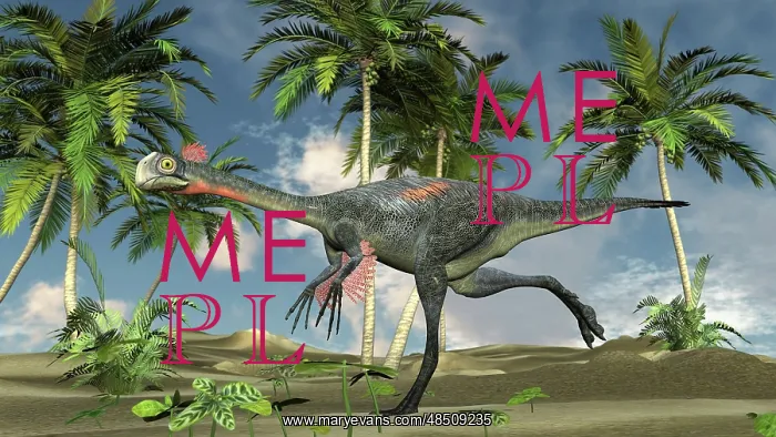 : Gigantoraptor running : Gigantoraptor running