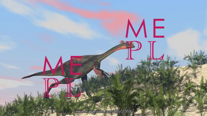 : Gigantoraptor running up a hill : Gigantoraptor running up a hill