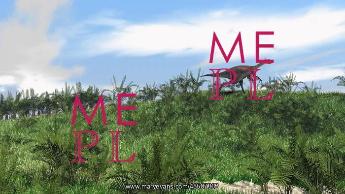 : Gigantoraptor running across an open field : Gigantoraptor running across an open field
