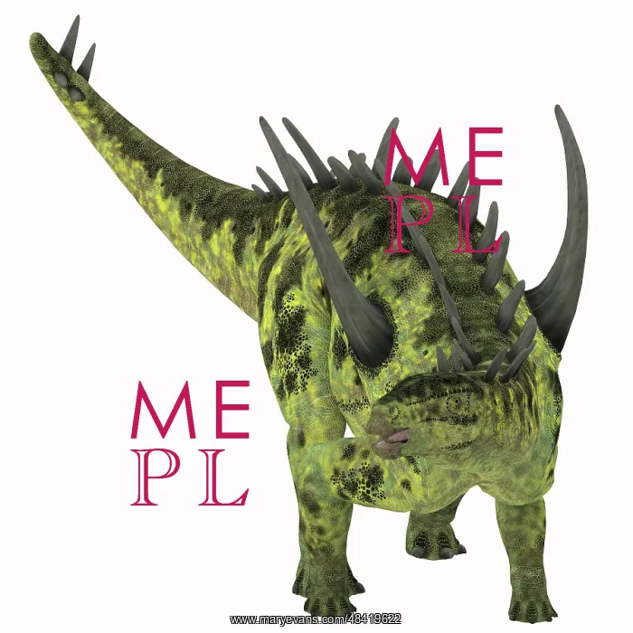 : Gigantspinosaurus dinosaur, white background : Gigantspinosaurus dinosaur, white background