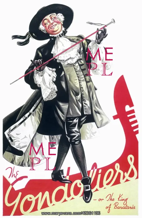 : Gilbert and Sullivan theatre poster : Gilbert and Sullivan theatre poster