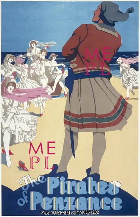 : Gilbert and Sullivan theatre poster : Gilbert and Sullivan theatre poster