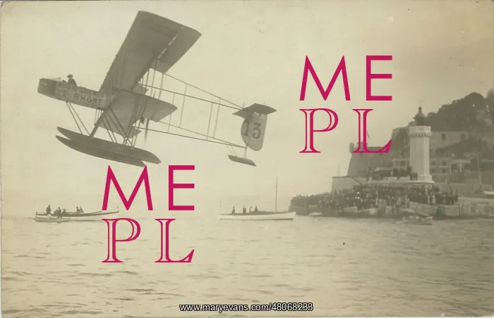 : Gilbert's Morane-Saulnier seaplane : Gilbert's Morane-Saulnier seaplane