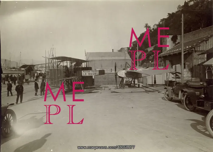 : Gilbert's Morane-Saulnier seaplane (left) : Gilbert's Morane-Saulnier seaplane (left)
