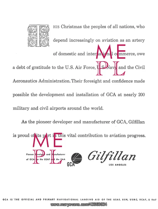 : Gilfillan GCA - Gilfillan Ground Controlled : Gilfillan GCA - Gilfillan Ground Controlled