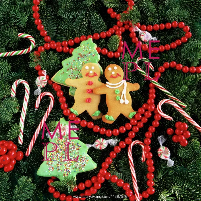: GINGERBREAD COOKIES AND CANDIES ON CHRISTMAS : GINGERBREAD COOKIES AND CANDIES ON CHRISTMAS