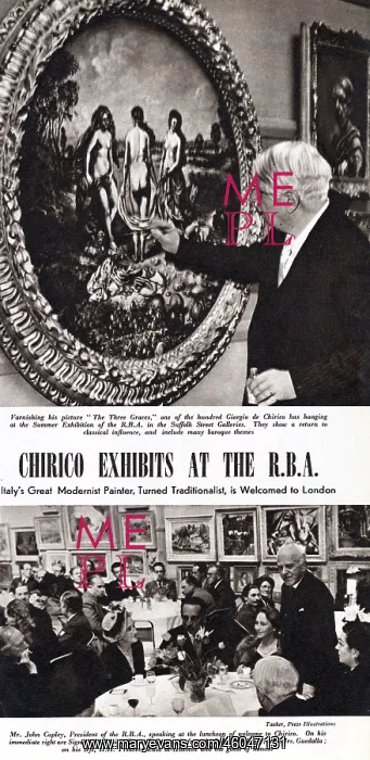 : Giorgio de Chirico exhibits : Giorgio de Chirico exhibits