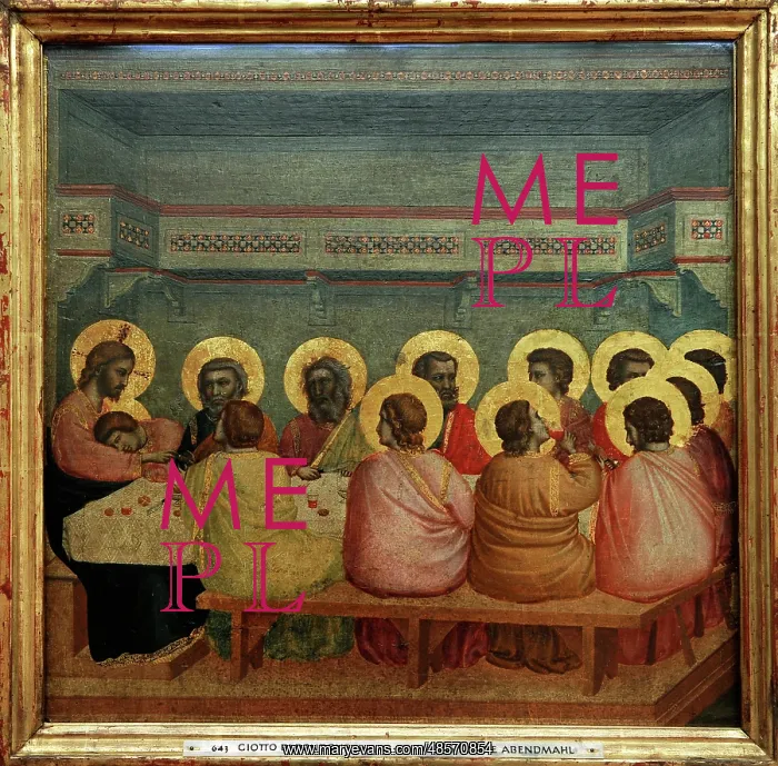 : Giotto. Italian painter. Gothic. Last Supper : Giotto. Italian painter. Gothic. Last Supper