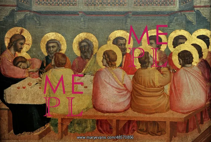 : Giotto. Italian painter. Gothic. Last Supper : Giotto. Italian painter. Gothic. Last Supper