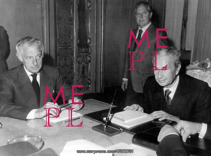 : Giovanni AGNELLI und Aldo MORO : Giovanni AGNELLI und Aldo MORO