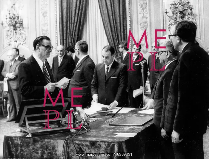 : Giovanni Malagodi attending a conference : Giovanni Malagodi attending a conference