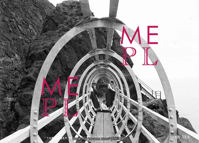 : The Girder Bridge, Gobbins Cliff Path : The Girder Bridge, Gobbins Cliff Path
