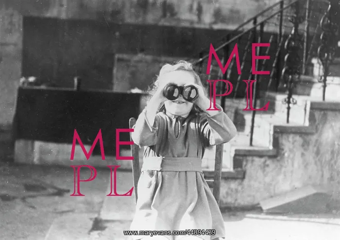 : GIRL WITH BINOCULARS : GIRL WITH BINOCULARS