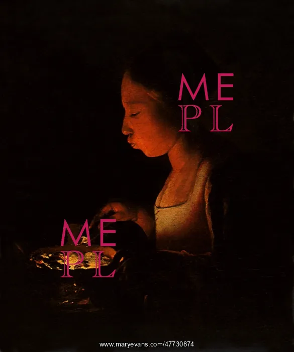  : A Girl Blowing on a Brazier