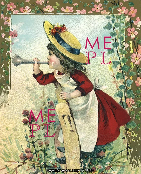 : Girl Blowing Horn