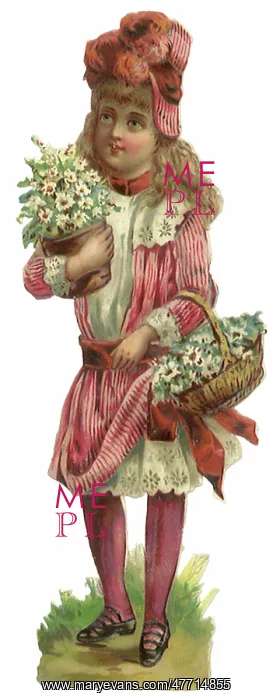  : Girl, Bonnet and Daisies