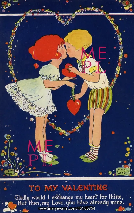 : Girl & boy kissing : Girl & boy kissing