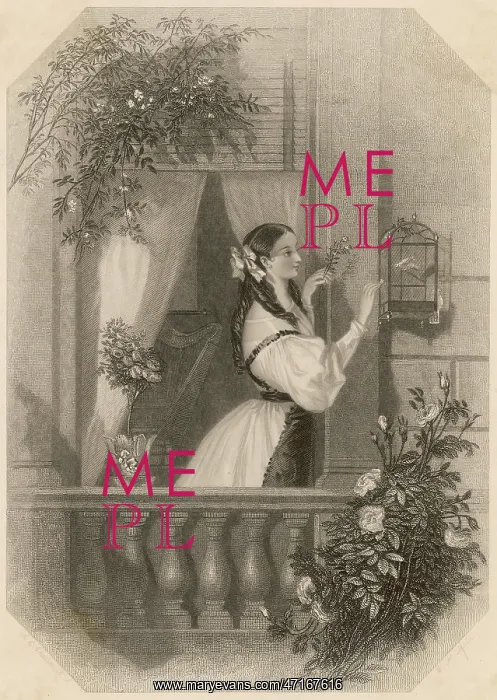  : GIRL AND CAGED CANARY