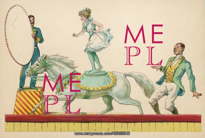 : GIRL ON CIRCUS HORSE : GIRL ON CIRCUS HORSE