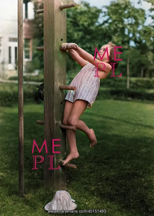 : GIRL ON CLIMBING FRAME : GIRL ON CLIMBING FRAME