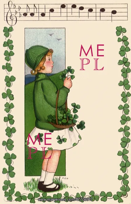 : Girl with Clover Basket