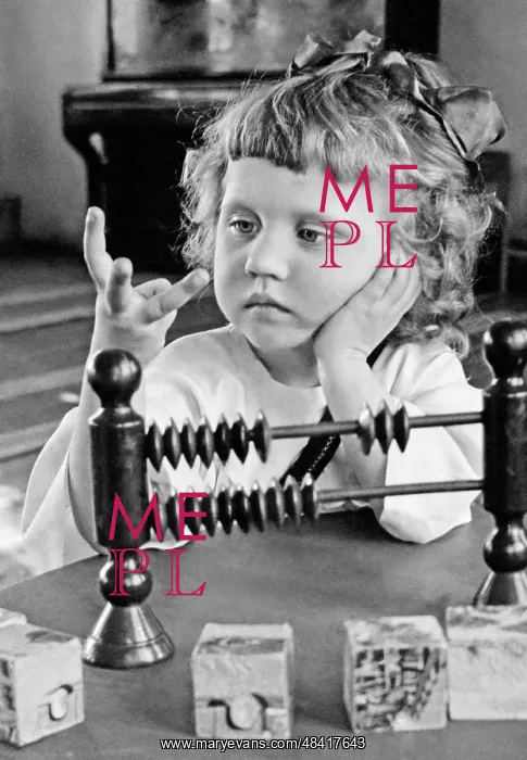 : Girl with counting frame, 1952 : Girl with counting frame, 1952
