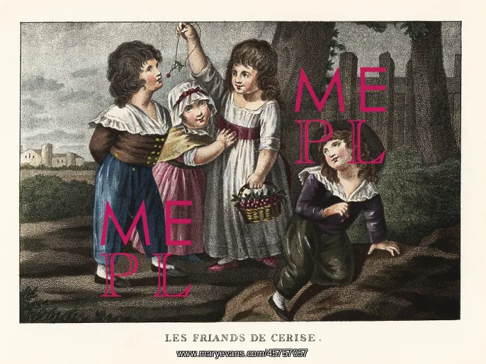 : A girl dangles a cherry in front of a boy : A girl dangles a cherry in front of a boy