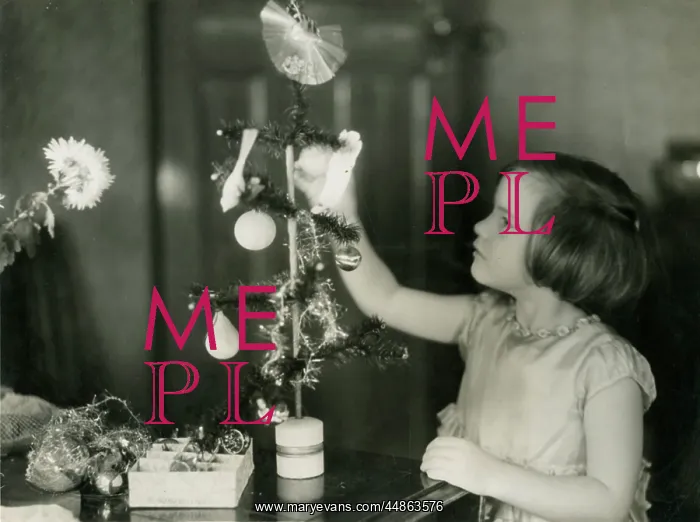  : GIRL DECORATES TREE