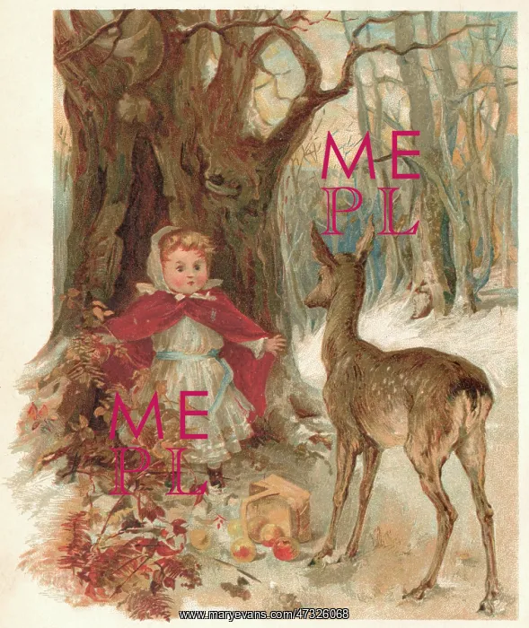 : GIRL AND DEER : GIRL AND DEER