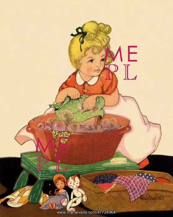  : Girl does Doll Laundry