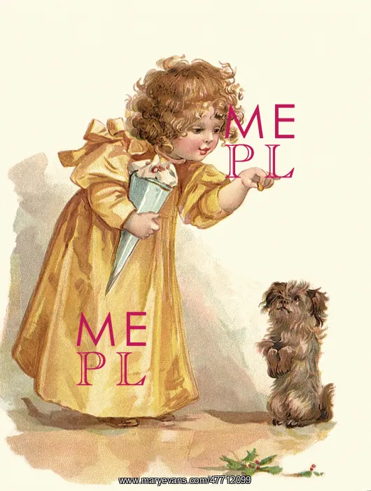  : Girl with her Dog