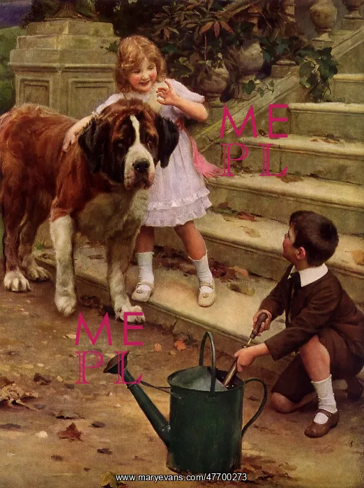  : Girl, Dog, Boy and Can