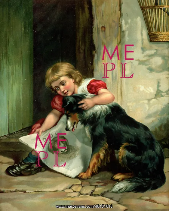  : Girl with dog - Can't You Read?