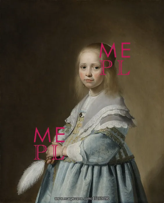 : Girl Dressed in Blue : Girl Dressed in Blue