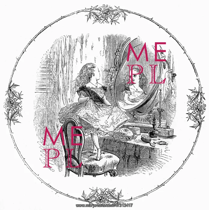  : GIRL DRESSES AT MIRROR
