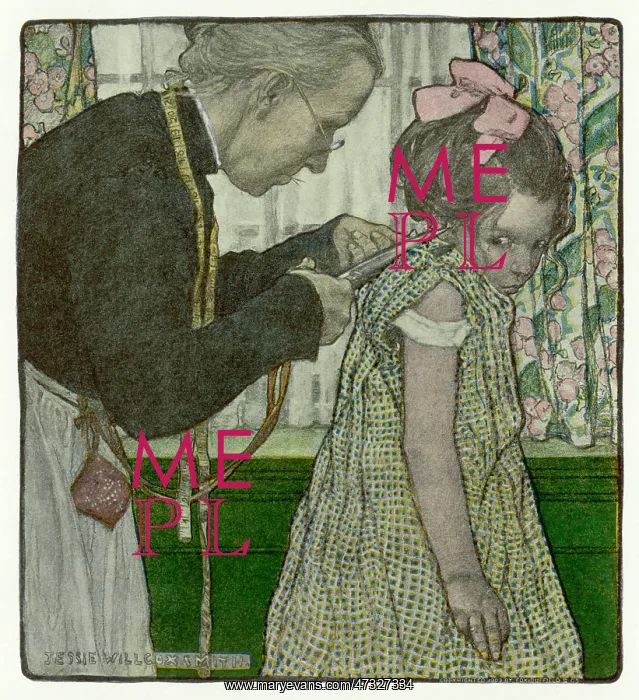 : Girl at Dressmaker's : Girl at Dressmaker's