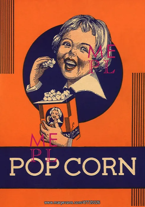  : Girl Eating Popcorn