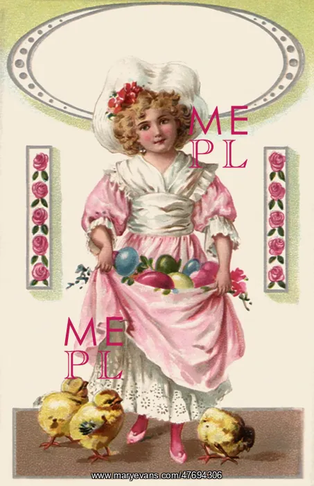  : Girl with Eggs and Chicks