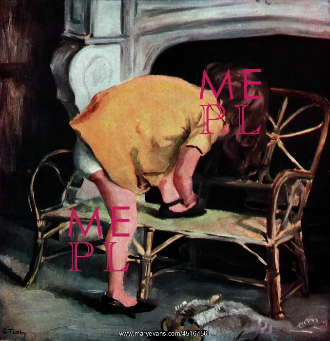 : Girl Fastening Her Shoe : Girl Fastening Her Shoe