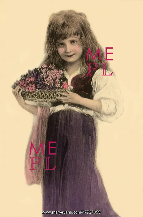  : Girl with Flower Basket