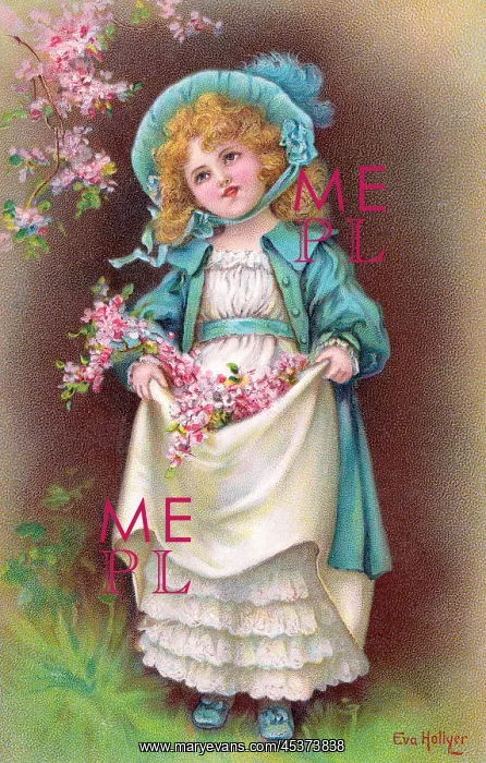 : Girl with Flowers : Girl with Flowers