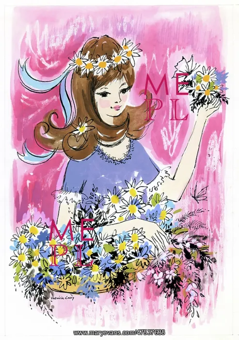 : Girl with Flowers : Girl with Flowers