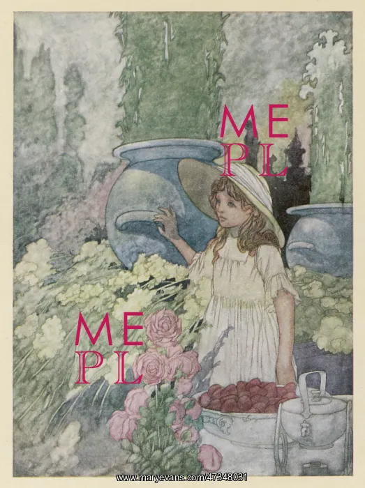  : GIRL IN GARDEN 1912