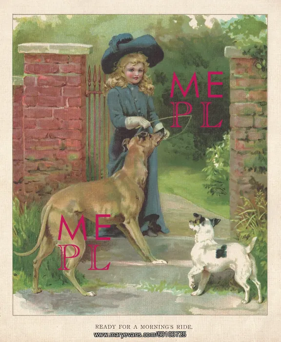 : Girl at the Garden Gate : Girl at the Garden Gate